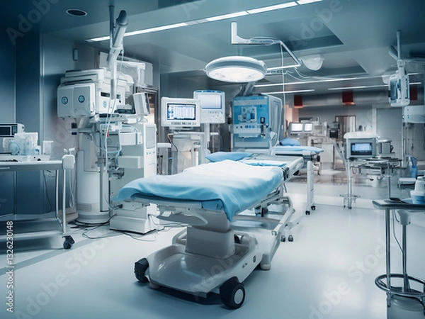 Fototapeta Ambulatory surgery center efficiently performs procedures with careful recovery monitoring and care