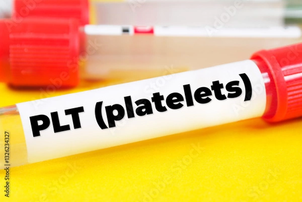 Fototapeta PLT (Platelets) text meaning analysis
