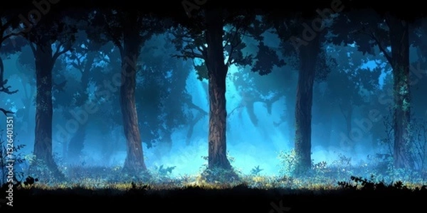 Fototapeta Ancient forest banner