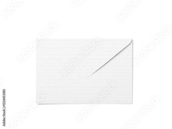 Fototapeta Blank Letter Envelope Mockup with Design Space
