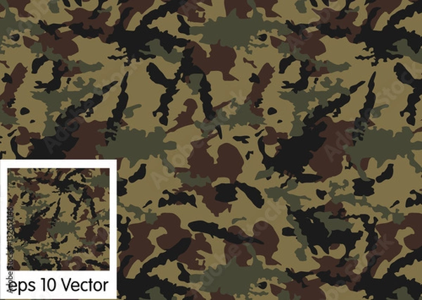 Fototapeta Camouflage pattern vector