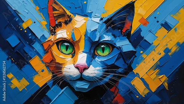 Obraz cat in the window