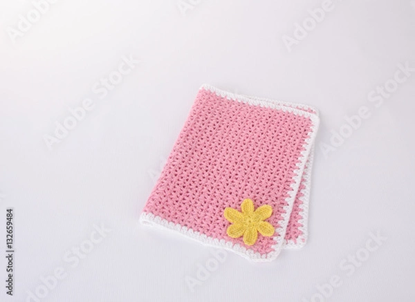 Obraz table mat or lace place mat on background.