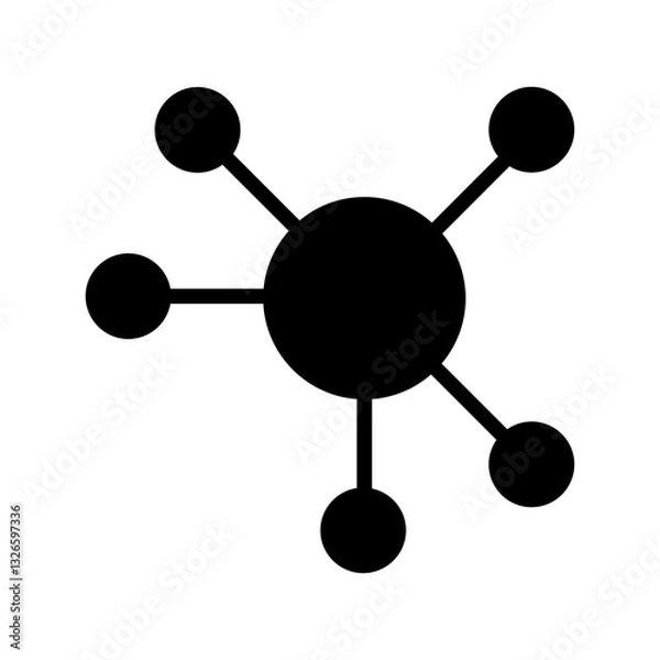 Fototapeta molecule 3d render