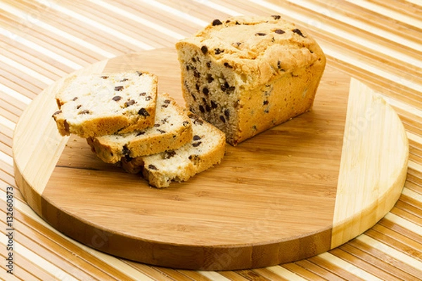 Obraz chocolate fruitcake