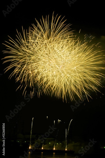 Fototapeta 姫路みなと祭り海上花火大会