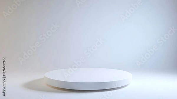 Fototapeta Pristine White Studio Backdrop with Clean and Simple Design Ideal for Photography or Product Display