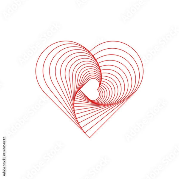 Obraz Vector Hearts sett