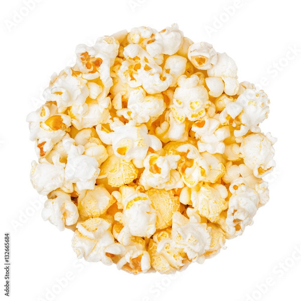 Obraz popcorn on white background