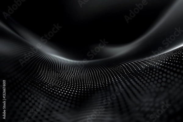 Fototapeta Dark abstract background with neon reflections and high tech digital atmosphere