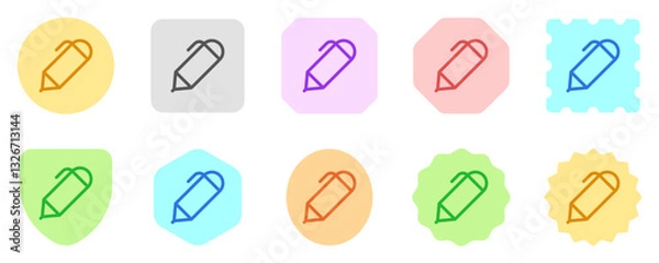 Fototapeta Editable pen, write vector icon. Part of a big icon set family. Perfect for web and app interfaces, presentations, infographics, etc