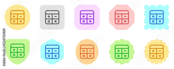 Fototapeta Editable calculator vector icon. Part of a big icon set family. Finance, business, investment, accounting. Perfect for web and app interfaces, presentations, infographics, etc
