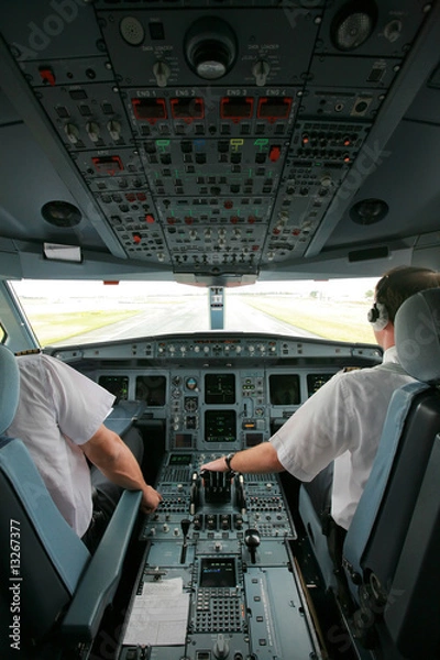 Obraz ailiner cockpit