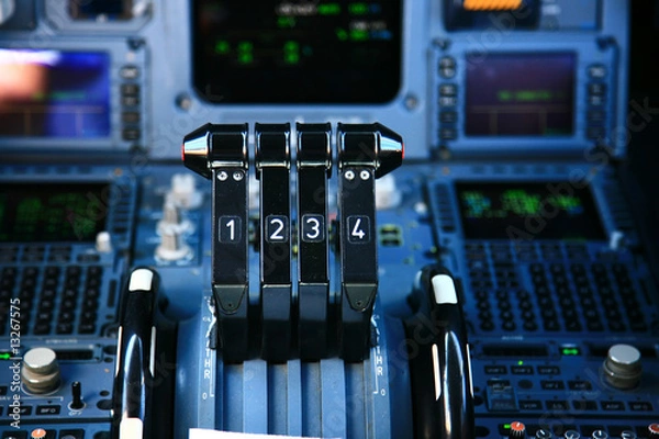Obraz airplane throttle