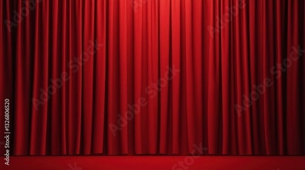 Fototapeta red stage curtain background