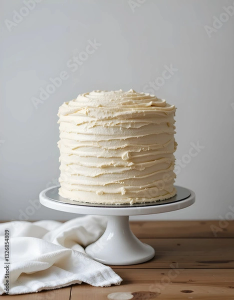 Fototapeta white wedding cake