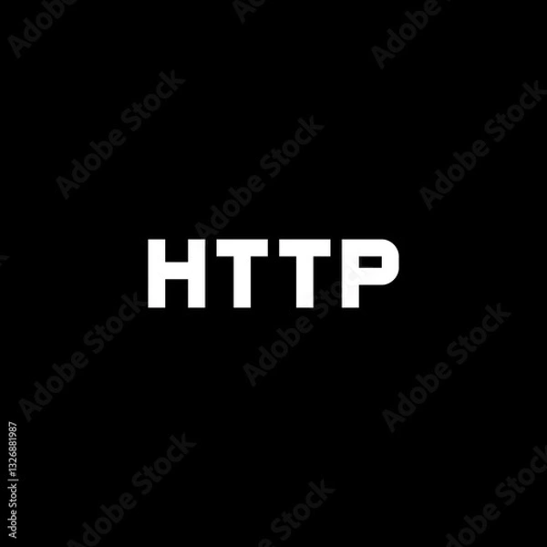 Fototapeta HTTP Text
