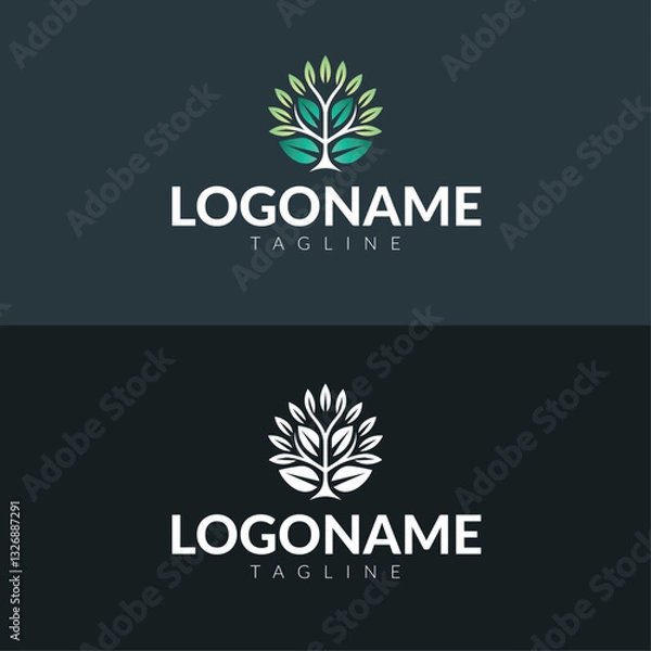 Fototapeta abstract tree logo