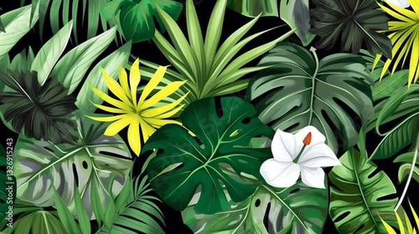 Obraz Tropical Leaf Diversity