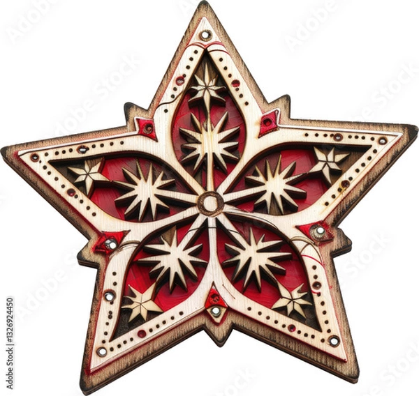 Obraz Colorful star ornament with intricate details