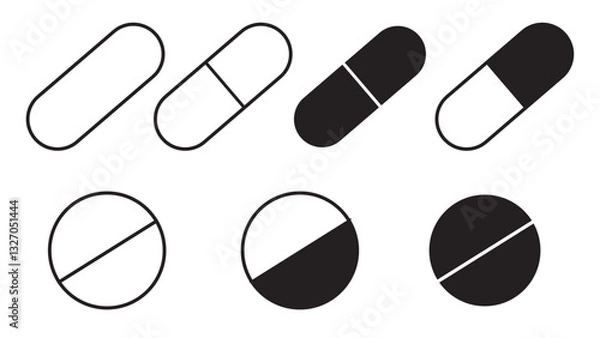 Obraz vector set of pills