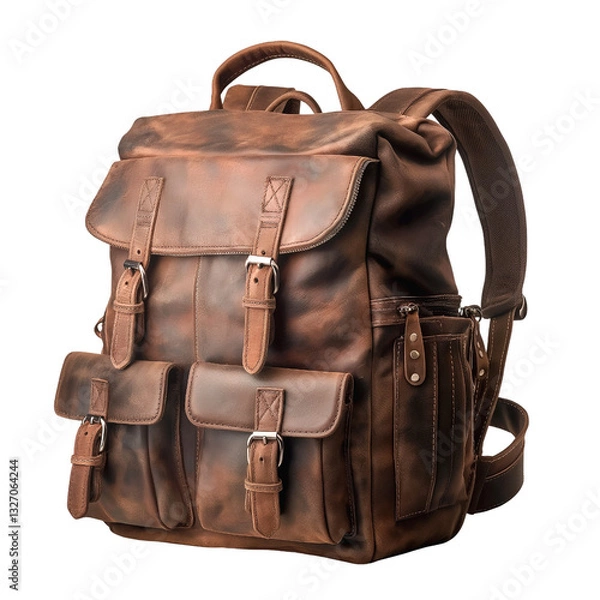 Fototapeta backpack isolated on transparent background.