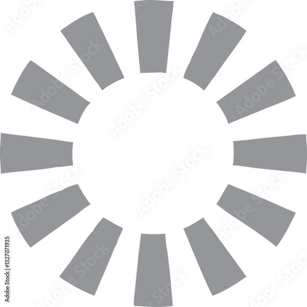 Fototapeta Gray Loading Buffer Icon Vector Design