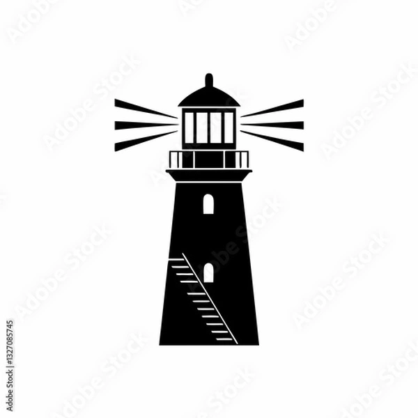 Obraz creative details lighthouse icon vector illustration