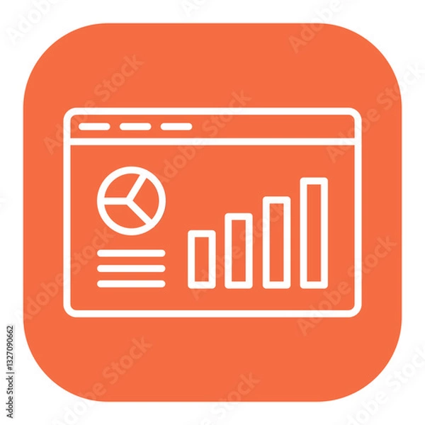 Obraz Webpage Statistics Icon