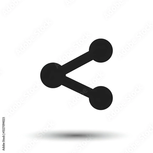 Obraz black share icon design 
