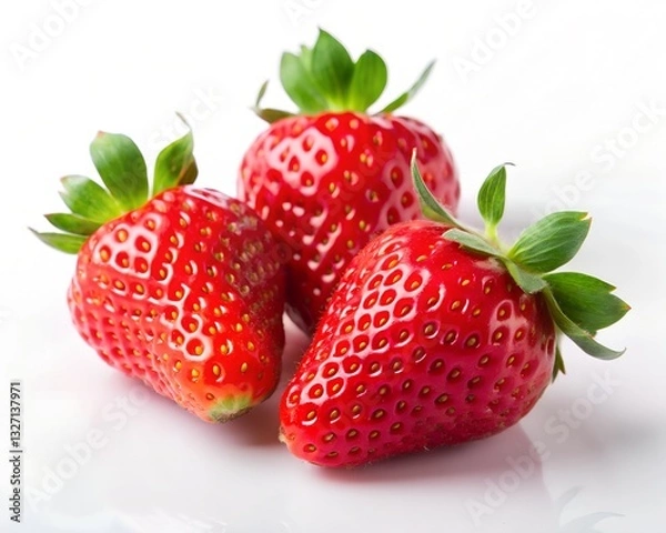 Obraz strawberries isolated on white background