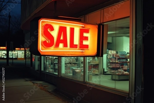 Obraz Storefront Sign Advertises Special Sale Event