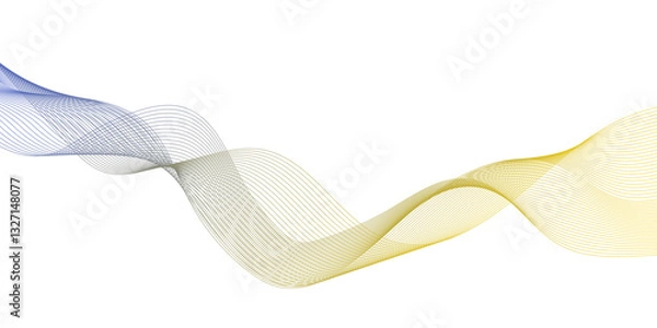 Fototapeta abstract geometric color gradient Curved Wavy Lines Forming Minimalist Pattern, modern and minimalistic technology Wave Lines Creating Futuristic Tech Background, Abstract Soundwave Style Line Art.