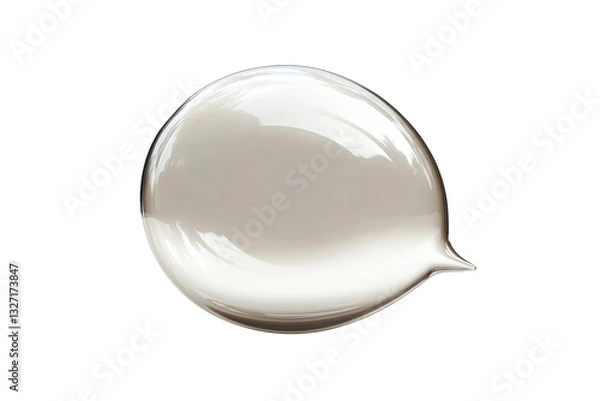Fototapeta Transparent speech bubble suitable for various designs