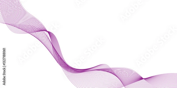 Fototapeta geometric line pattern of wave sound equalizer, modern and Dynamic technology flowing wave lines, twisted and floating wavy geometric curve lines with blend effect.