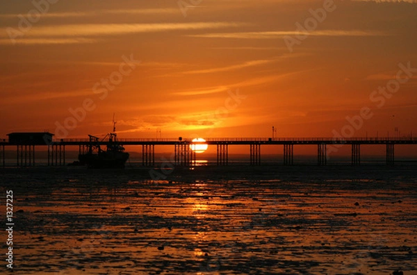 Fototapeta pier sunset