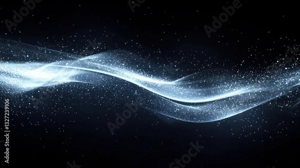 Fototapeta Celestial Wave: A Symphony of Light and Stardust