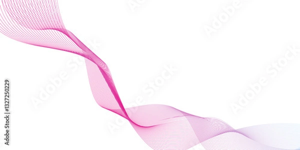 Fototapeta smooth and dynamic speed wave patterns technology lines, Wavy flowing curve pattern of digital modern technology and geometry, modern seamless abstract wave curve lines with flowing particles.