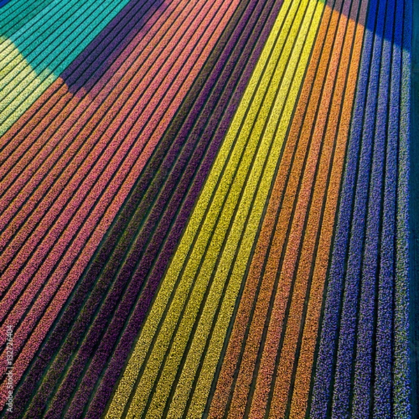 Obraz Bulb fields in the Netherlands