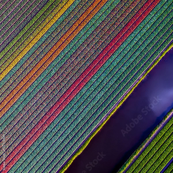 Obraz Bulb fields in the Netherlands
