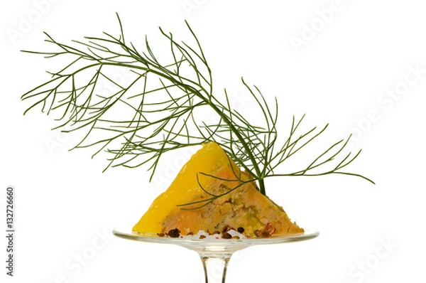 Obraz Goose liver with dill