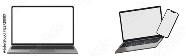 Fototapeta  laptop mockup Set.