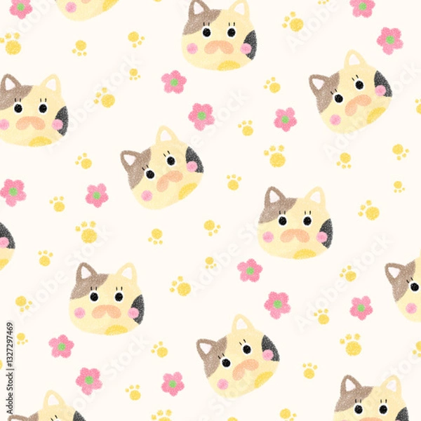 Obraz seamless pattern with cats