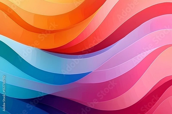 Fototapeta abstract rainbow background. Generative AI