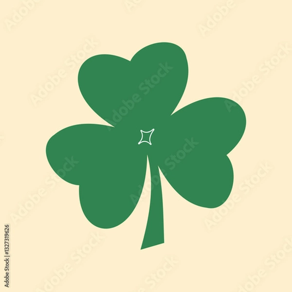 Fototapeta St. Patrick's Day leaf element vector. Vector Illustration Clipart object design element for celebrate the St. Patrick's Day