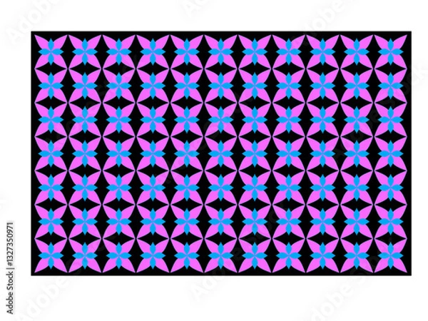 Fototapeta Colorful Geometric Pattern with Repeating Shapes