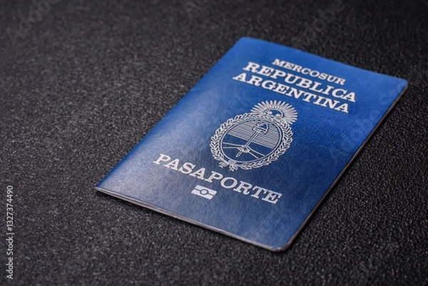 Obraz International biometric passport of a citizen of Argentina