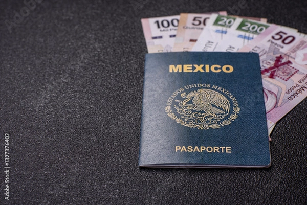 Obraz International biometric passport of a citizen of Mexico