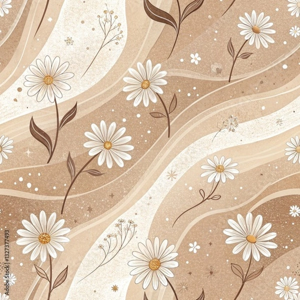 Fototapeta Daisy flowers background2