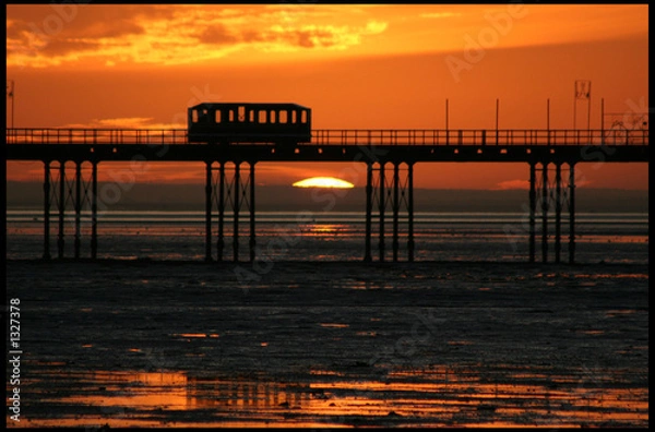Fototapeta pier sunset